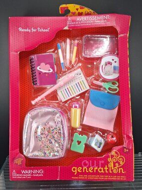Our Generation Ready For School Accessory Set For 18-Inch Dolls